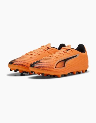 Puma Mens Ultra 6 Play Mg Firm Ground Football Boots - Orange - Size: 10.5