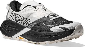 Hoka One One Speedgoat 7 Womens Shoes Black/White : 10.5 B - Medium, Synthetic