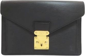 Louis Vuitton Pre-owned Clutches, male, Black, Size: ONE SIZE Pre-owned Epi Pochette