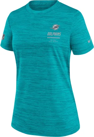 Nike Miami Dolphins Sideline Velocity Nike Womens Dri-FIT NFL T-Shirt in Green | 03EY3GT9P-7VD