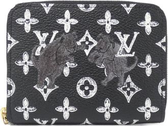 Louis Vuitton Black Coated Canvas Coin Purse/Coin Case (Pre-Owned)