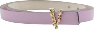 Versace Virtus Belt - Dames - Riemen - Roze - 80 CM - Leer - Accessoires