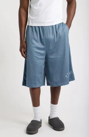 Elwood Canopy Mesh Basketball Shorts in Slate at Nordstrom, Size Xx-Large