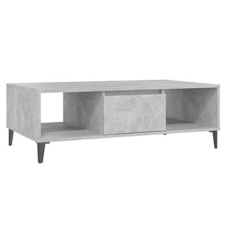 vidaXL Vidaxl - Mesa Centro Madera Contrachapada Gris Hormig&oacute;n 103,5x60x35 Cm
