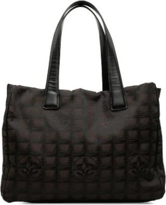 Chanel Pre-owned Nylon Tote Bag - Dames - Vintage Shopper - Bruin - ONE Size - Nylon - Vintage