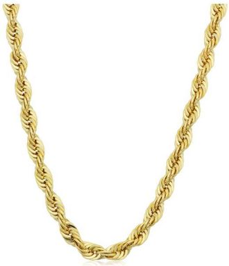 Pompeii3 Yellow 14KT Gold Filled Mens 4.2mm Rope Chain Necklace