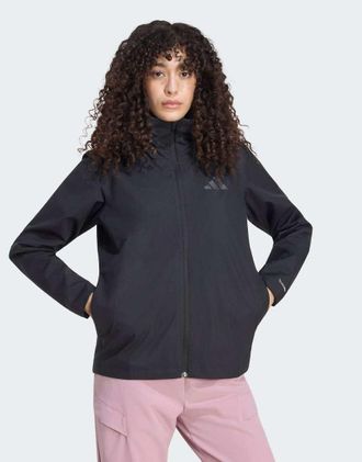 adidas Terrex multi essentials 2 layer climaproof - Giacca impermeabile nera-Nero