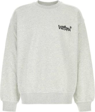 Carhartt Work in Progress Grey Crewneck Printed Sweatshirt