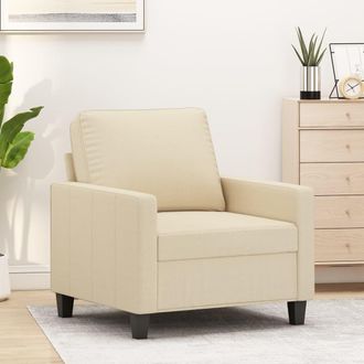 vidaXL Vidaxl - Sill&oacute;n De Tela Color Crema 60 Cm