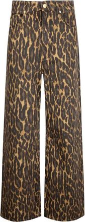 Ganni Print Denim Baggy Jeans