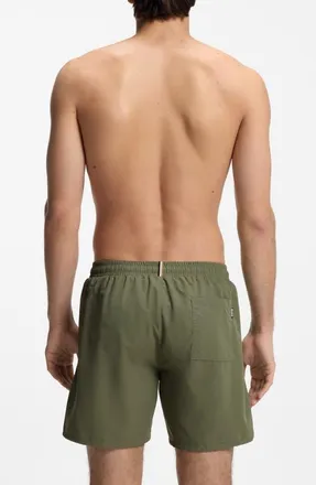 BOSS Swordfish Swim Trunks in Open Green at Nordstrom, Size Xx-Large