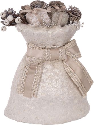 My Flair Weihnachtsfigur »Deko-Geschenksack mit Tannenzapfen« Weihnachtsdeko, Höhe ca. 45 cm