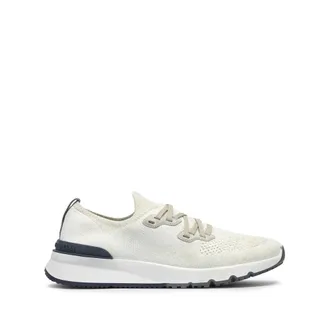 Brunello Cucinelli Knitted Lace-up Sneakers