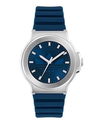 adidas Originals ADIDAS Originals Expression Three Unisexs Blue Watch AOFH25502 Silicone - One Size
