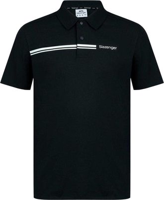 Slazenger Polyester golfpoloshirt voor heren (Zwart)