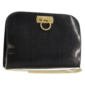 Ferragamo Pre-owned Cross Body Bags, female, Black, Size: ONE SIZE Pre-owned Shoulder Bag