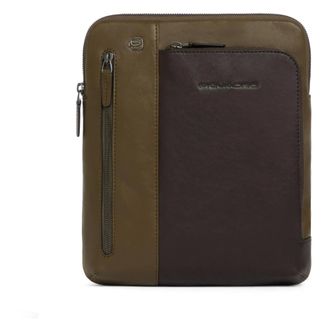Piquadro Heren, Tassen, Groen, Maat: ONE Size Leer