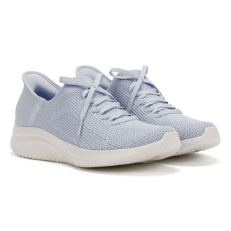 Skechers Ultra Flex 3.0 Elevated WoMens Light Blue Trainers - Size UK 7