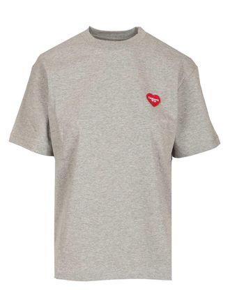 Carhartt Work in Progress Heart Patch T-Shirt Grey-Donna
