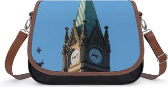 Generic Peace Tower Canada Flag Small Womens Crossbody Bags Shoulder Handbag with Adjustable Strap for Travel