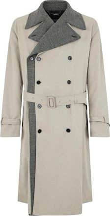 Dolce & Gabbana Omkeerbare Trenchcoat - Heren - Trenchcoats - Beige - L - Wol - Jassen