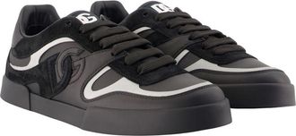 Dolce & Gabbana Mens Portofino Custom Sneakers - Dolce&gabbana Leather Black Calfskin Shoes