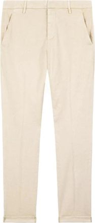 Dondup Gaubert Slim-fit Broek - Heren - Chinos - Wit - W30 - Linnen - Broeken