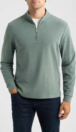 Johnnie-O Mikey Quarter Zip Pullover in Tortuga at Nordstrom, Size Xx-Large
