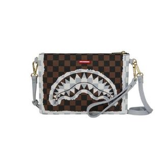 Sprayground Sprayground | Cream And Brown Tear Check Crossover