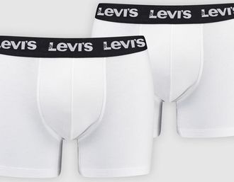 Levi's Boxer parigamba Levis Basic - Confezione da 2 - Uomo - 2XL - Bianco / White/Black