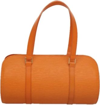 Louis Vuitton Tweedehands leren handtassen - Dames - Vintage Handtas - Oranje - ONE Size - Leer - Vintage