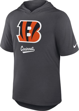 Nike Cincinnati Bengals Nike Mens Dri-FIT NFL Hooded T-Shirt in Grey | 03NB06F9A-2B7