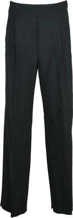Marella Broeken, Dames, Zwart, 2Xs, Wol, Diorama Wijde Broek