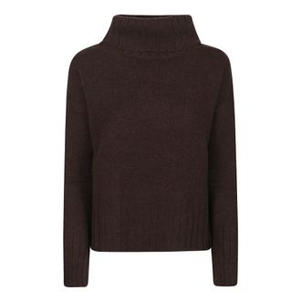 Aragona Truien & Vesten, Dames, Bruin, M, Kasjmier, Long Sleeve Turtle Neck Sweater
