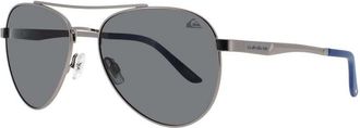 Quiksilver Mens Black Rectangular Sunglasses QS3014SIL