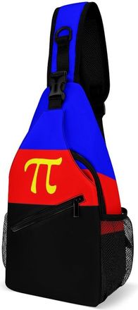 Generic Polyamorous Flag Mens Crossbody Chest Sling Bag for Travel Hiking Lightweight Shoulder Bags with Small Side