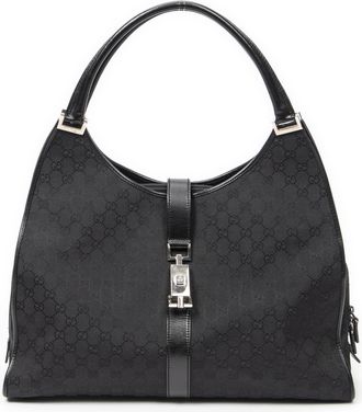 Gucci Pre-owned Womens Vintage Large Jackie Shoulder Bag - Black - One Size
