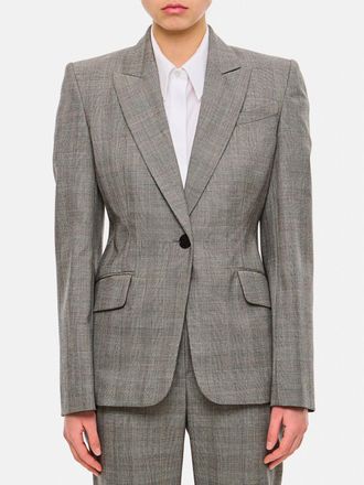 Alexander McQueen Jacket MCQUEEN Woman color Grey