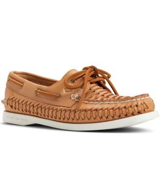 Sperry Top-Sider Authentic Original 2-Eye Womens Brown Moc Toe Boat Shoe HTAT1378