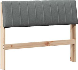 vidaXL Upholstered Headboard Dark Grey 100 cm Solid Pine Wood vidaXL