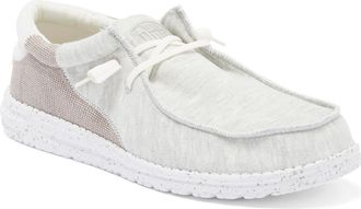 Hey Dude Wally Stretch Lace-Up Shoe in Optic White at Nordstrom Rack, Size 11