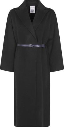 Semicouture Cappotto doppiopetto in lana - - Coats - Donna - Nero - M
