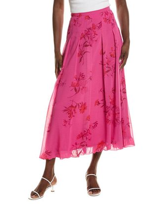Vince Camuto Pleated Bubble Midi Skirt