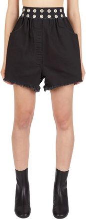 Raf Simons Shorts - Dames - Bermuda - Zwart - XS - Katoen - Korte Broeken