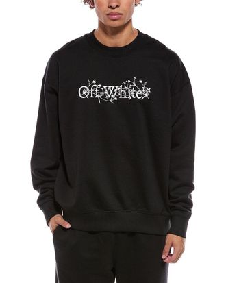 Off-white Floral Bookish Logo Sweatshirt