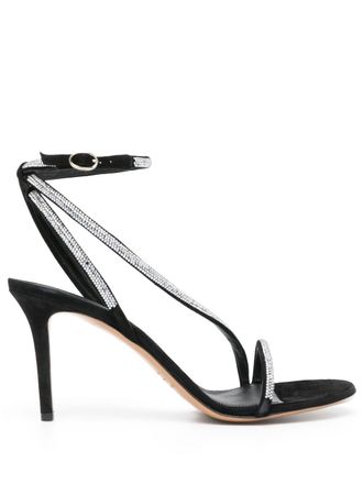 Isabel Marant Sandali Atria con cristalli 85mm - Nero