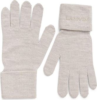 Lanvin Handschoenen met borduurwerk - Beige