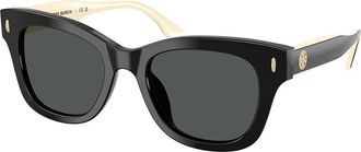 Tory Burch TY7225U 198887 Womens Sunglasses Black Size 51