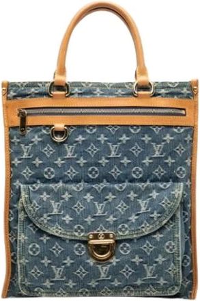 Louis Vuitton Pre-owned Tote Bags, female, Blue, Size: ONE SIZE Pre-owned Vintage Canvas Tote Bag