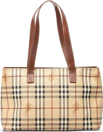 Burberry Borsa tote a quadri - Toni neutri